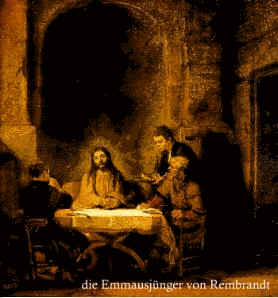 die EMMAUSJNGER von Rembrandt
